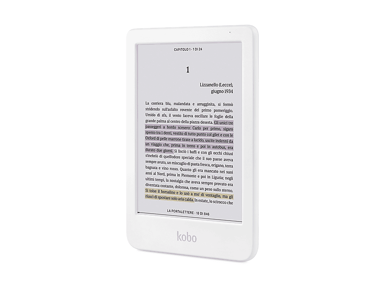 KOBO CLARA COLOUR 6Z E-INK WHITE 16 GB WLAN, Bluetooth, USB-C