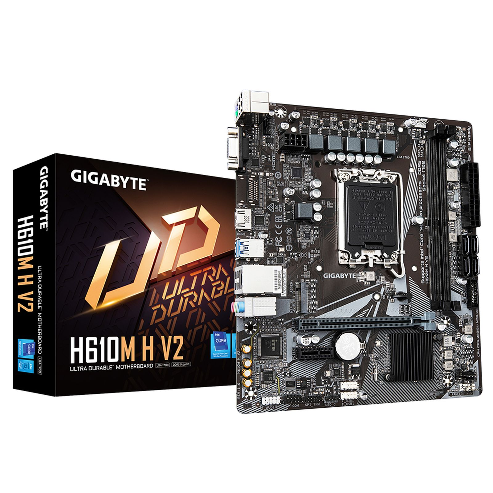 GIGABYTE H610M H V2 Intel H610 Express DDR5 Micro ATX Anakart