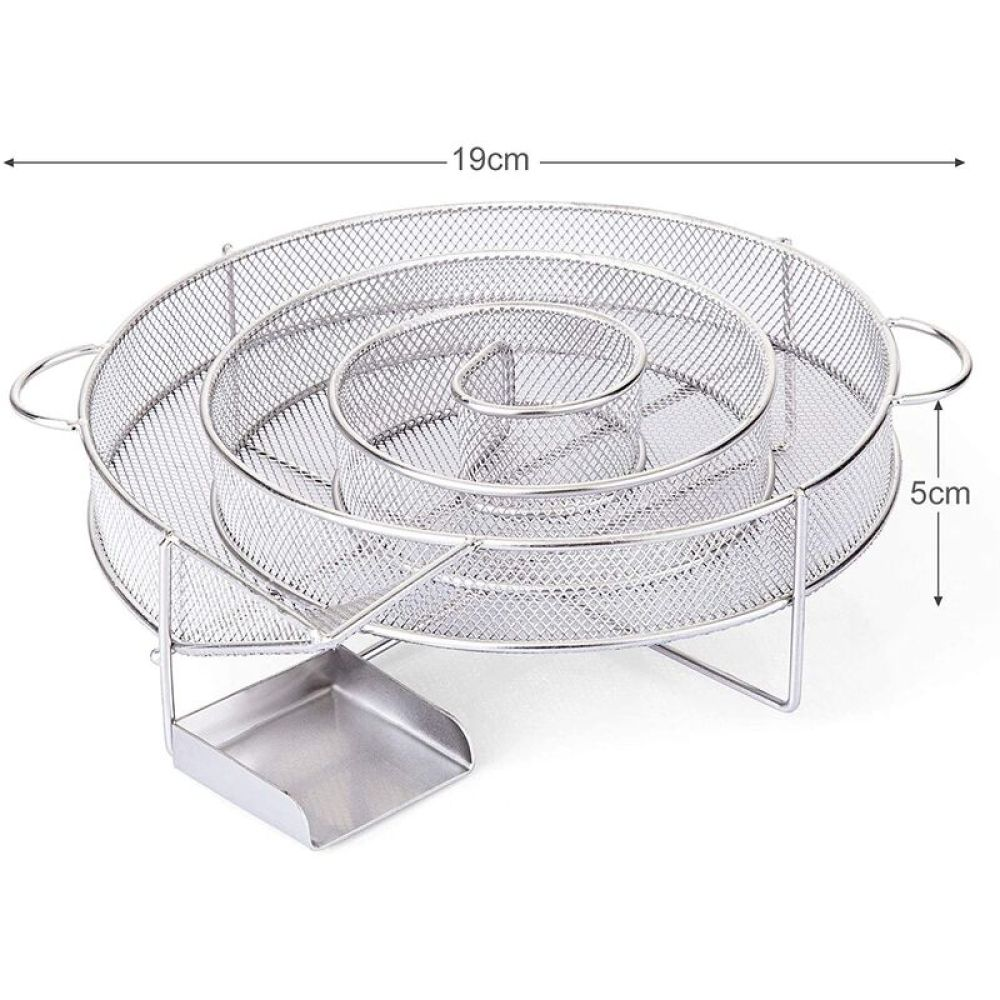 Metall-Räucherspirale, 19cm Durchmesser, 5cm hoch, mit Auffangschale.
