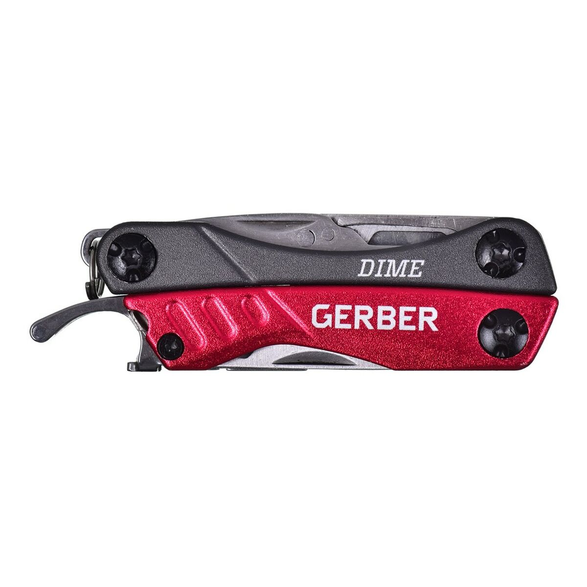 Ein rotes und ein schwarzes Multitool liegen nebeneinander.
