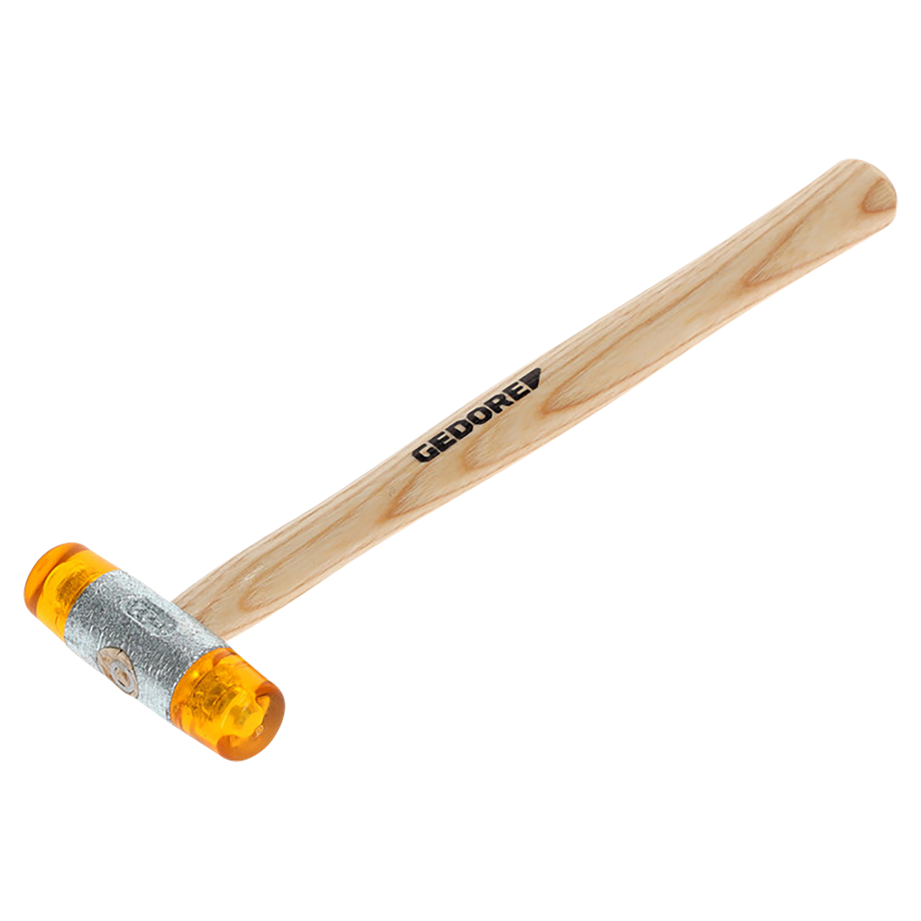 Ein Gummihammer mit Holzgriff und dem Markennamen GEDORE.