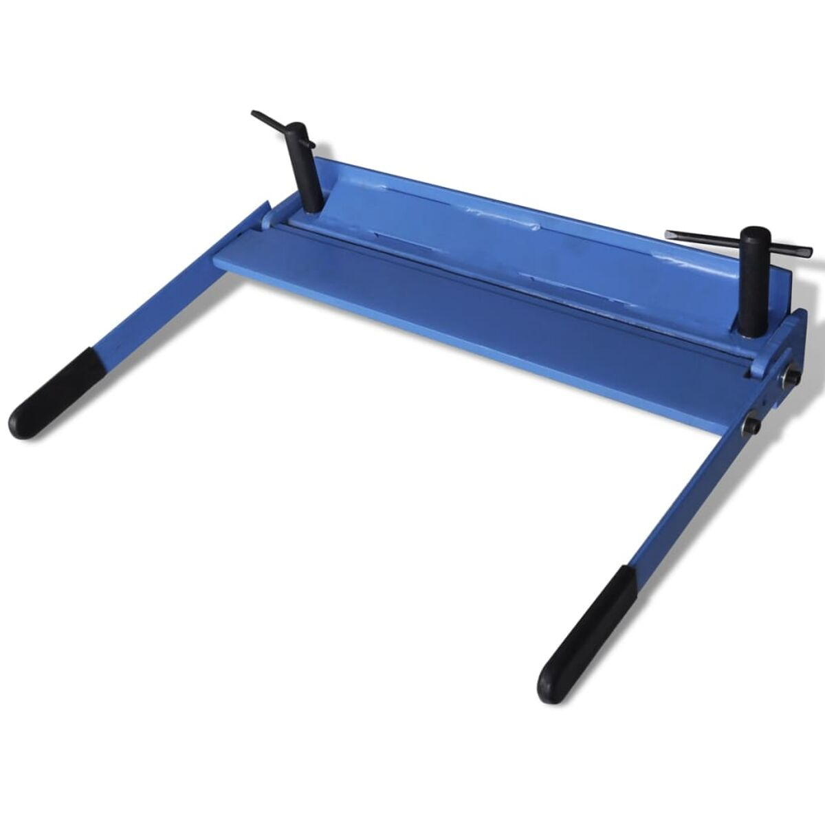 Blauer Metallschneider mit schwarzen Griffen und Hebeln.