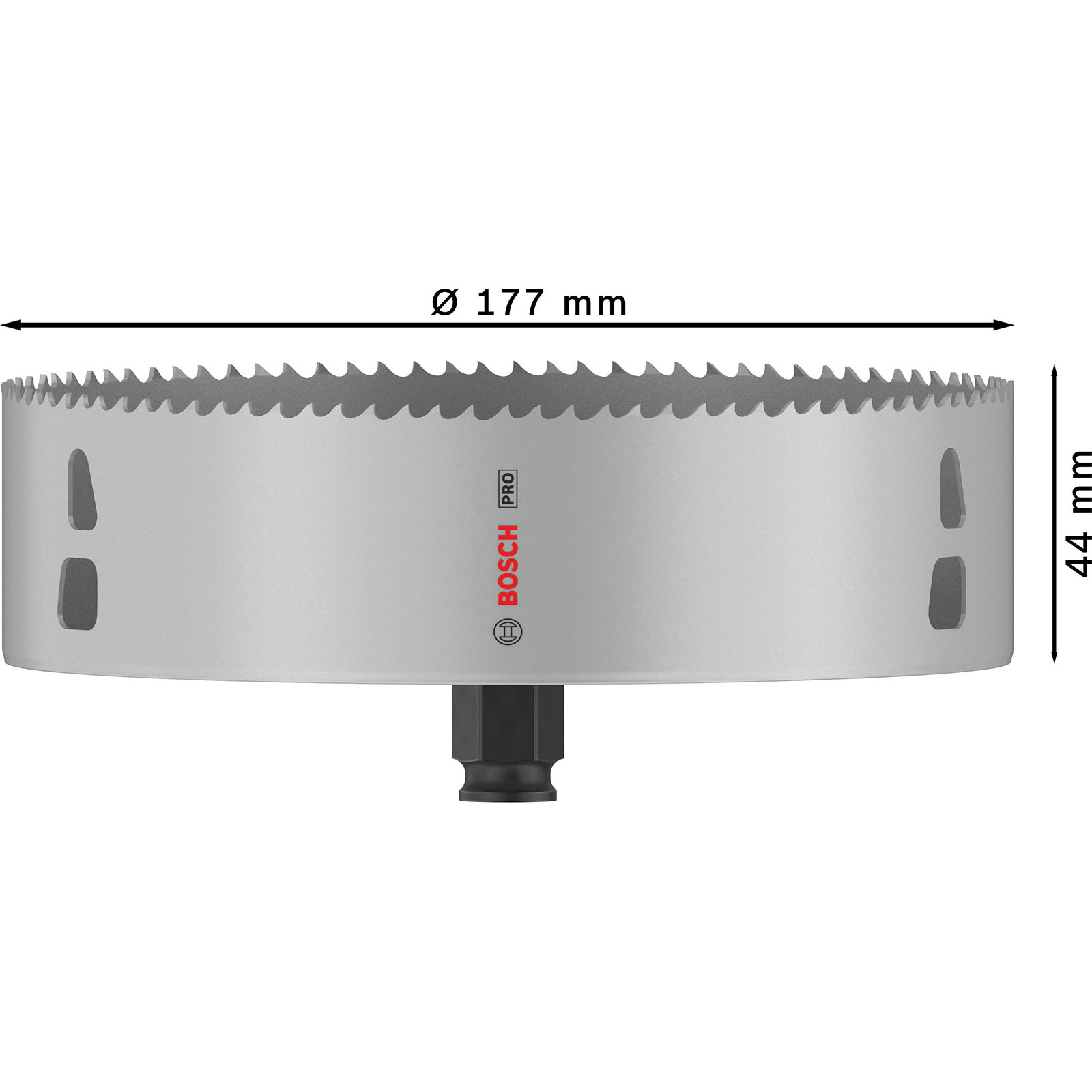 Lama sega a tazza diametro 177mm altezza 44mm.