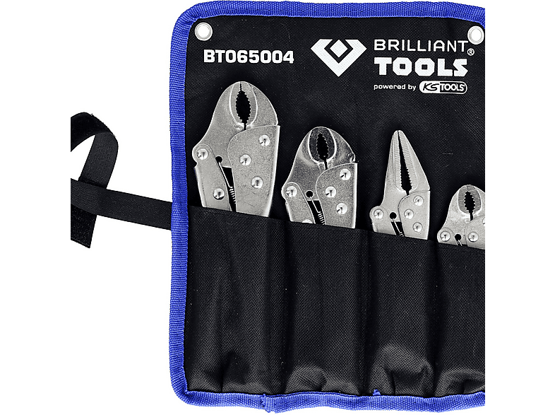 BRILLIANT TOOLS Gurtrohrzange – Für Runde Verschraubungen Bis 20 Cm, Mit Rutschfestem Gewebegurt, 20 Mm Breit