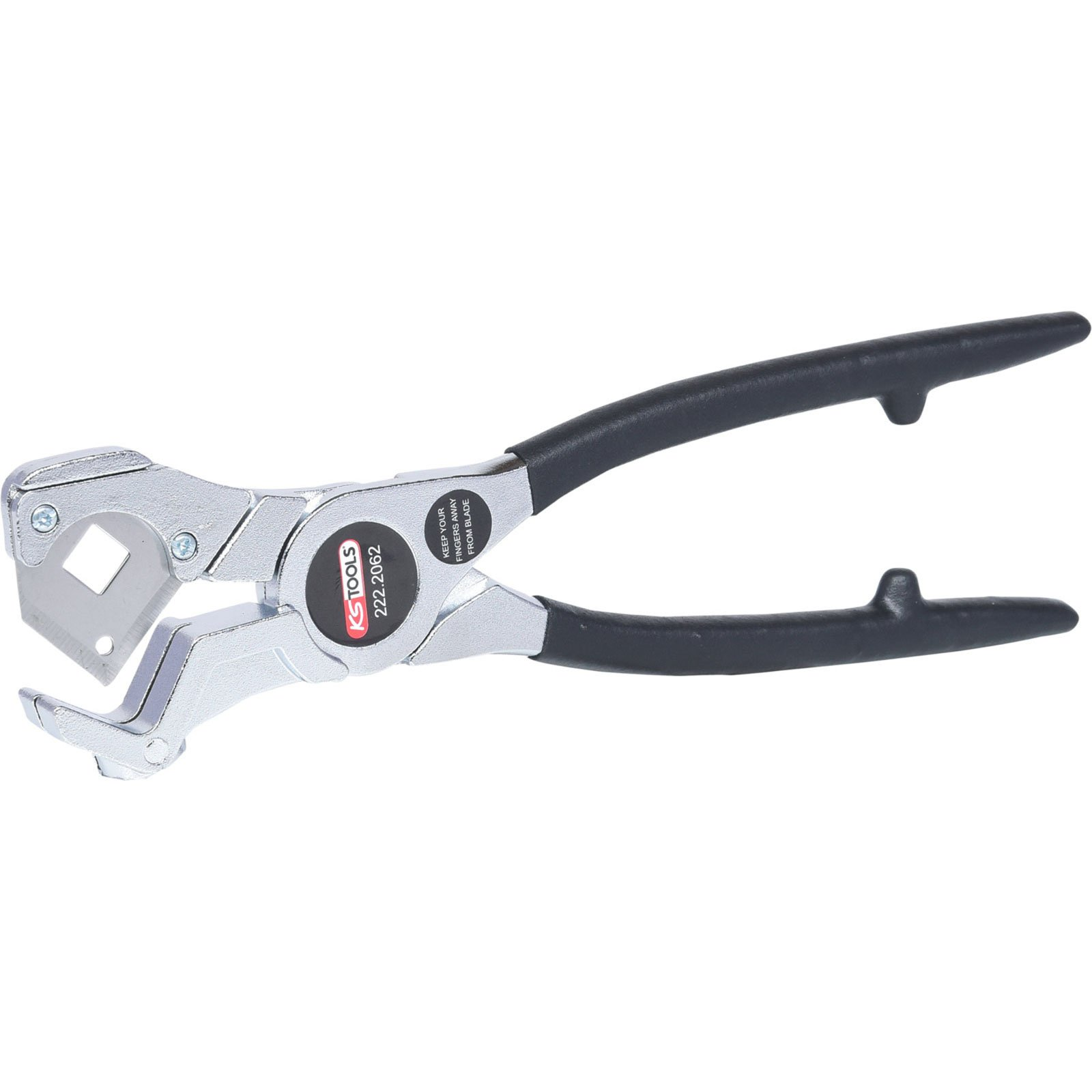 Un tagliatubi Knipex con manici neri e testa metallica.