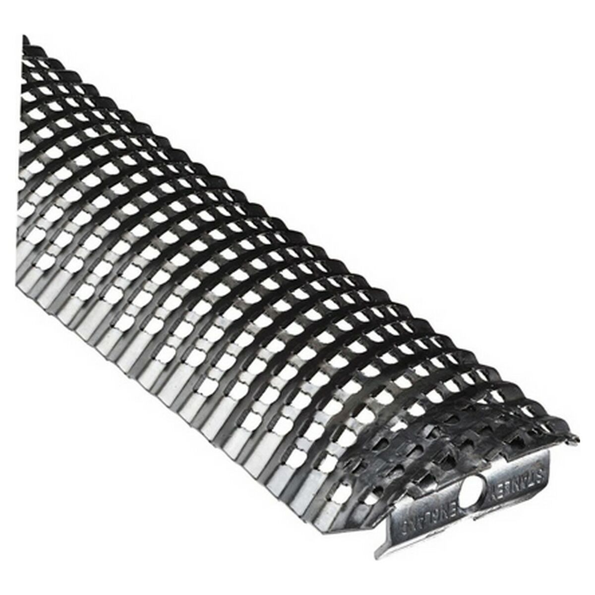 Çok sayıda küçük, keskin kenarlı metal Stanley rasp bıçağı.