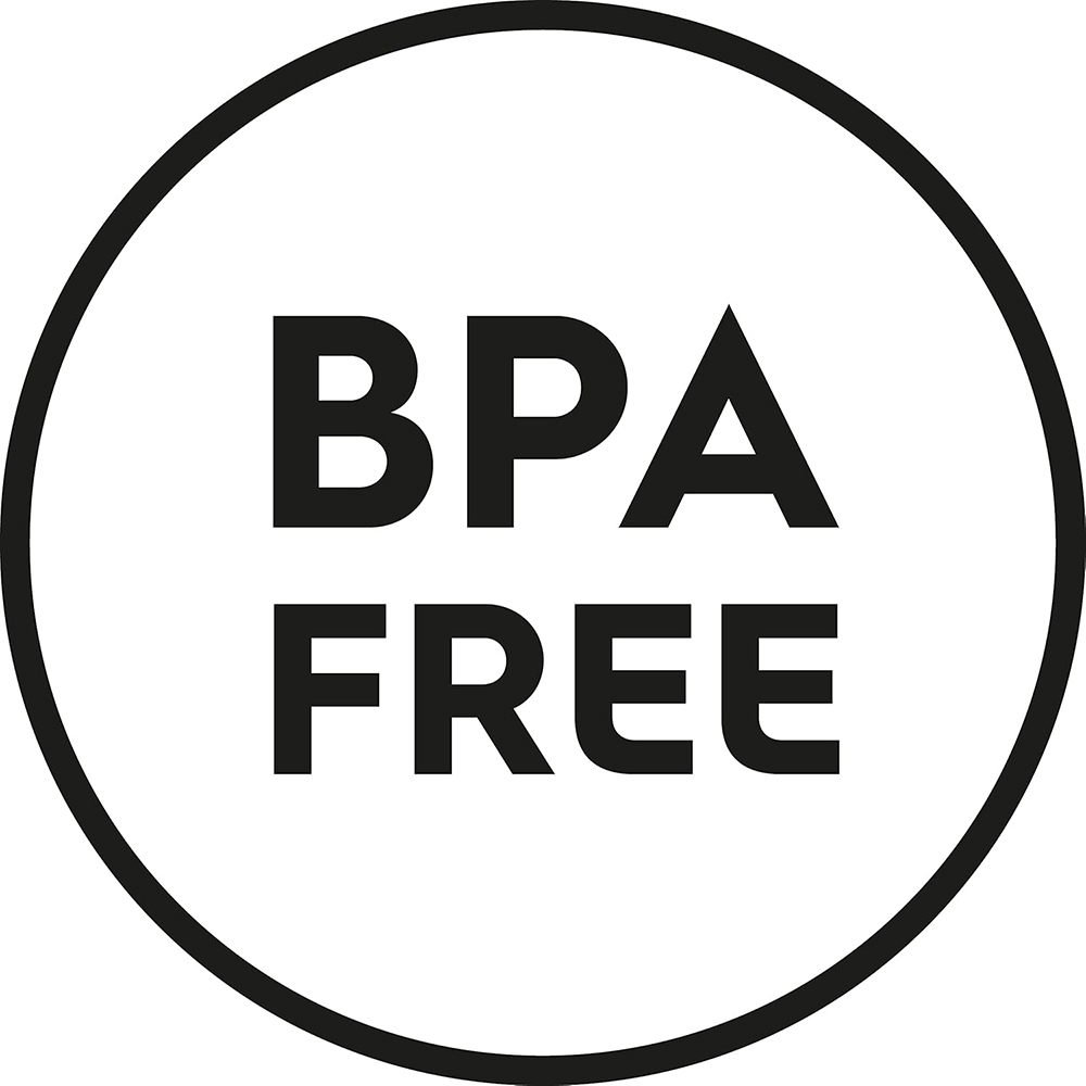 Bir daire içinde BPA YOK logosu.