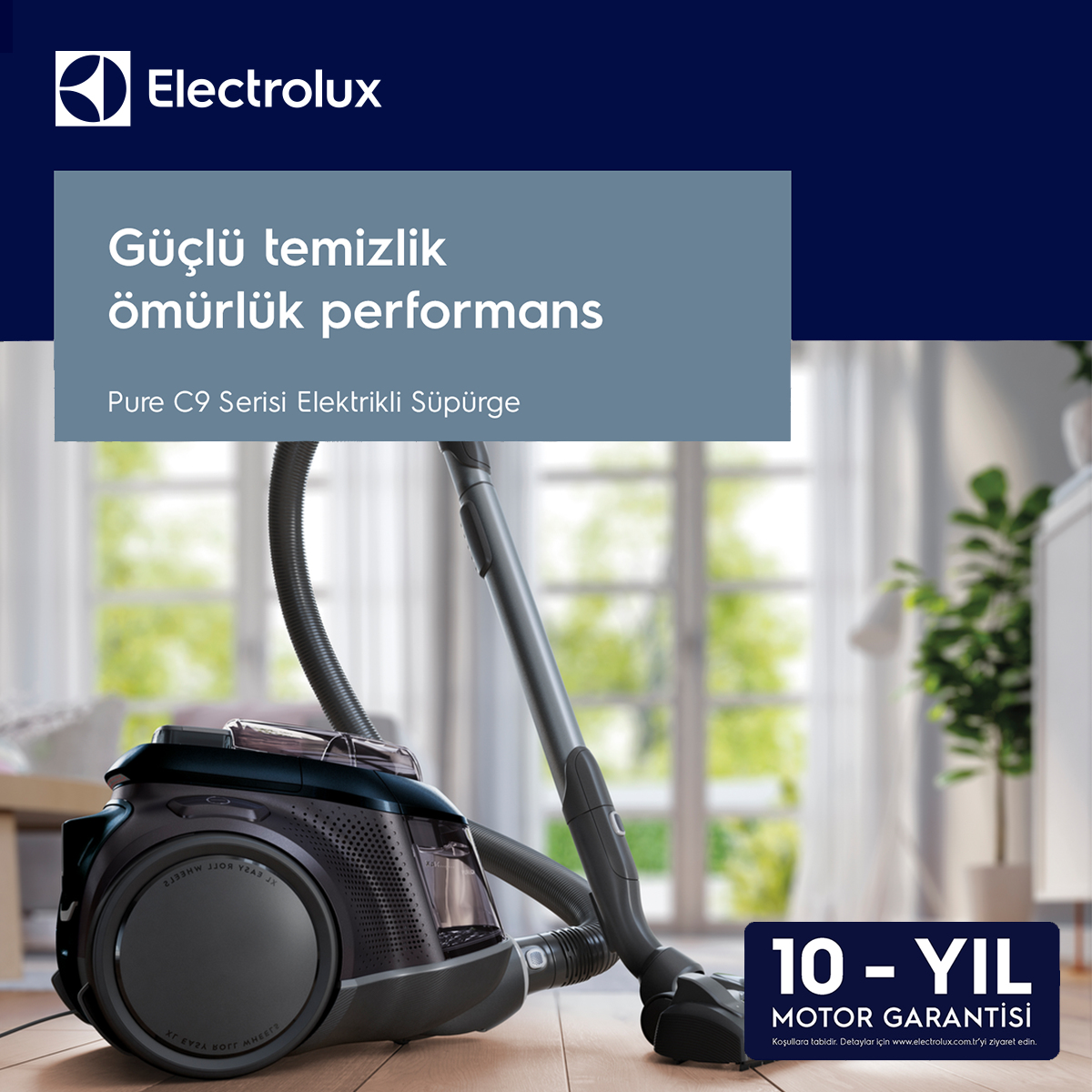 ELECTROLUX Pure C9 PC91-8STM 72 dB Led Başlıklı Elektrikli Toz