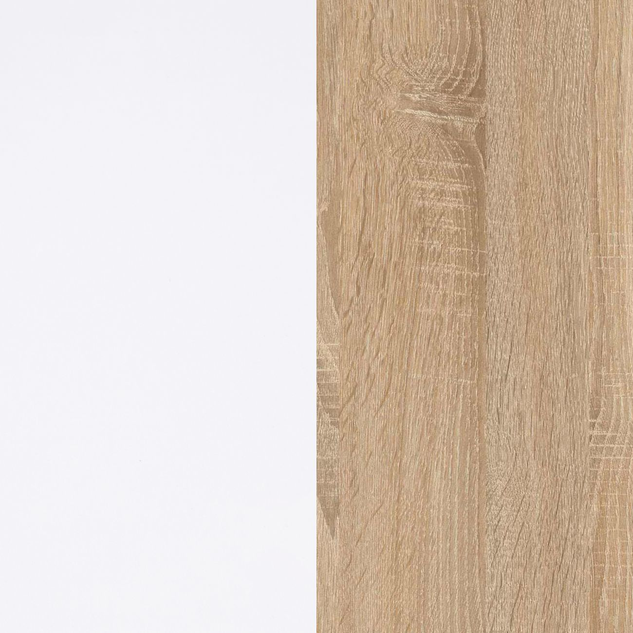 Área blanca a la izquierda, veta de madera a la derecha.