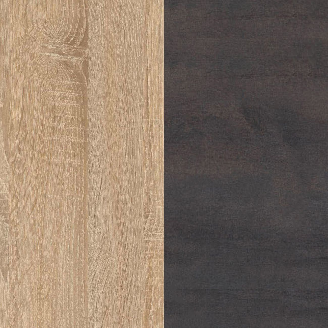 Veta de madera, marrón claro a la izquierda, marrón oscuro a la derecha.