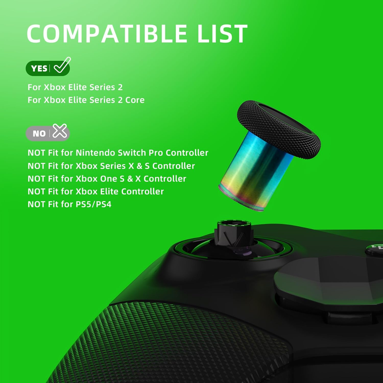 Kompatibilitätsliste zeigt Xbox Elite Series 2/2 Core als kompatibel.