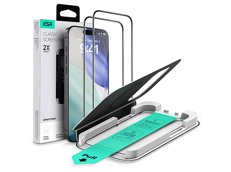 ESR UltraFit Classic Screen Panzerglas Smartphone Schutzfolie(für Apple ...