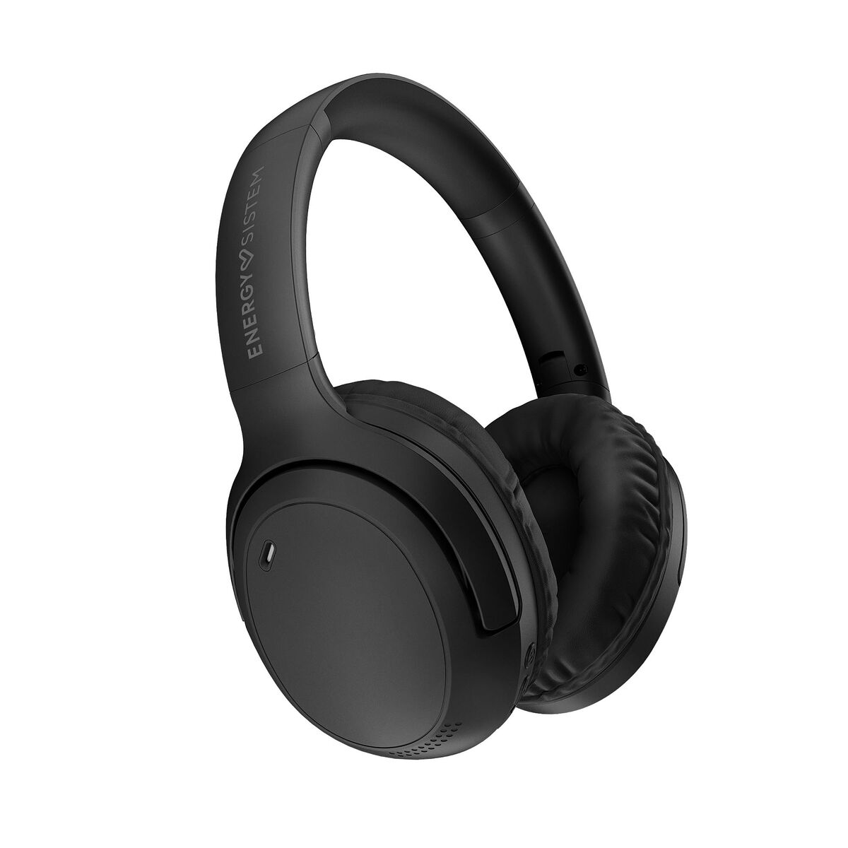 Cuffie nere over-ear con padiglioni imbottiti e archetto regolabile.