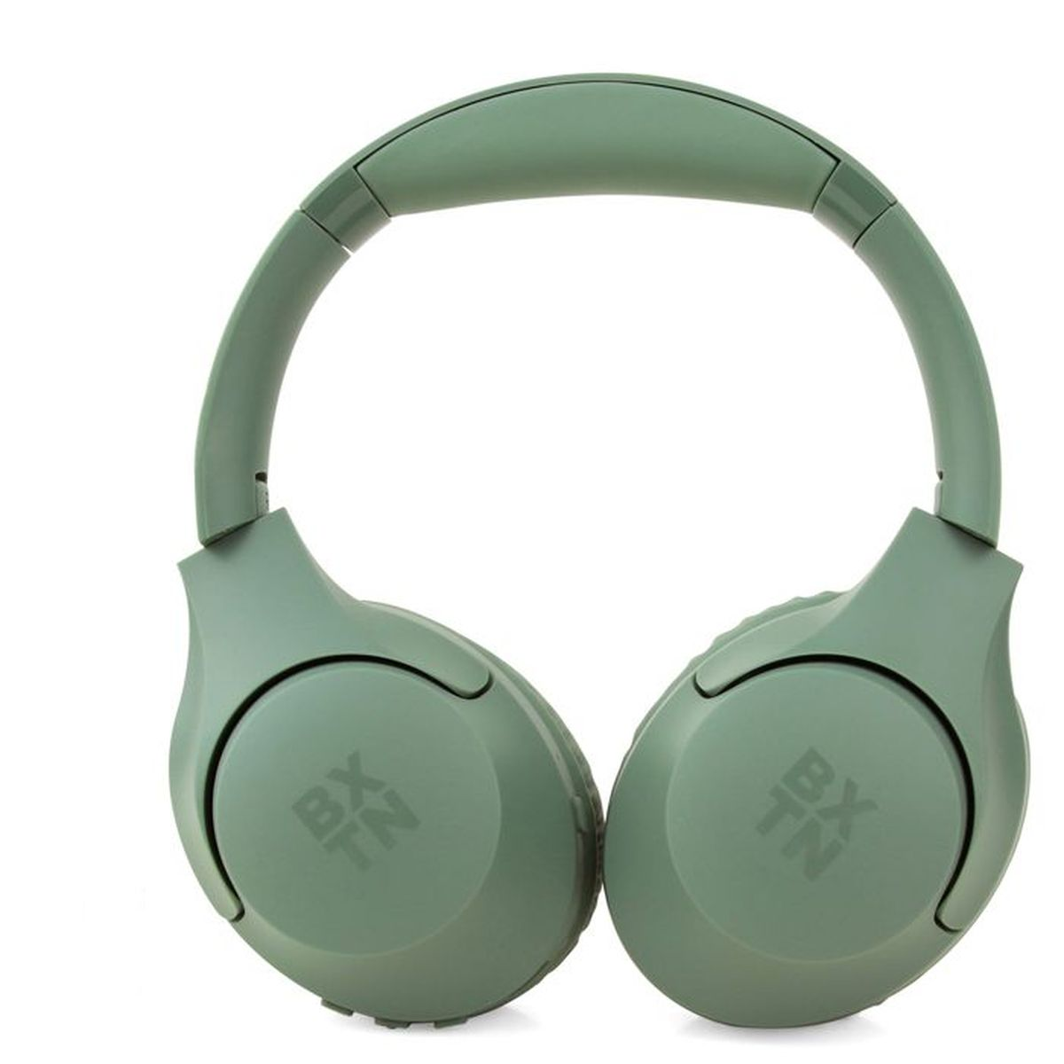 Cuffie verdi con logo "BX TN" sui padiglioni.