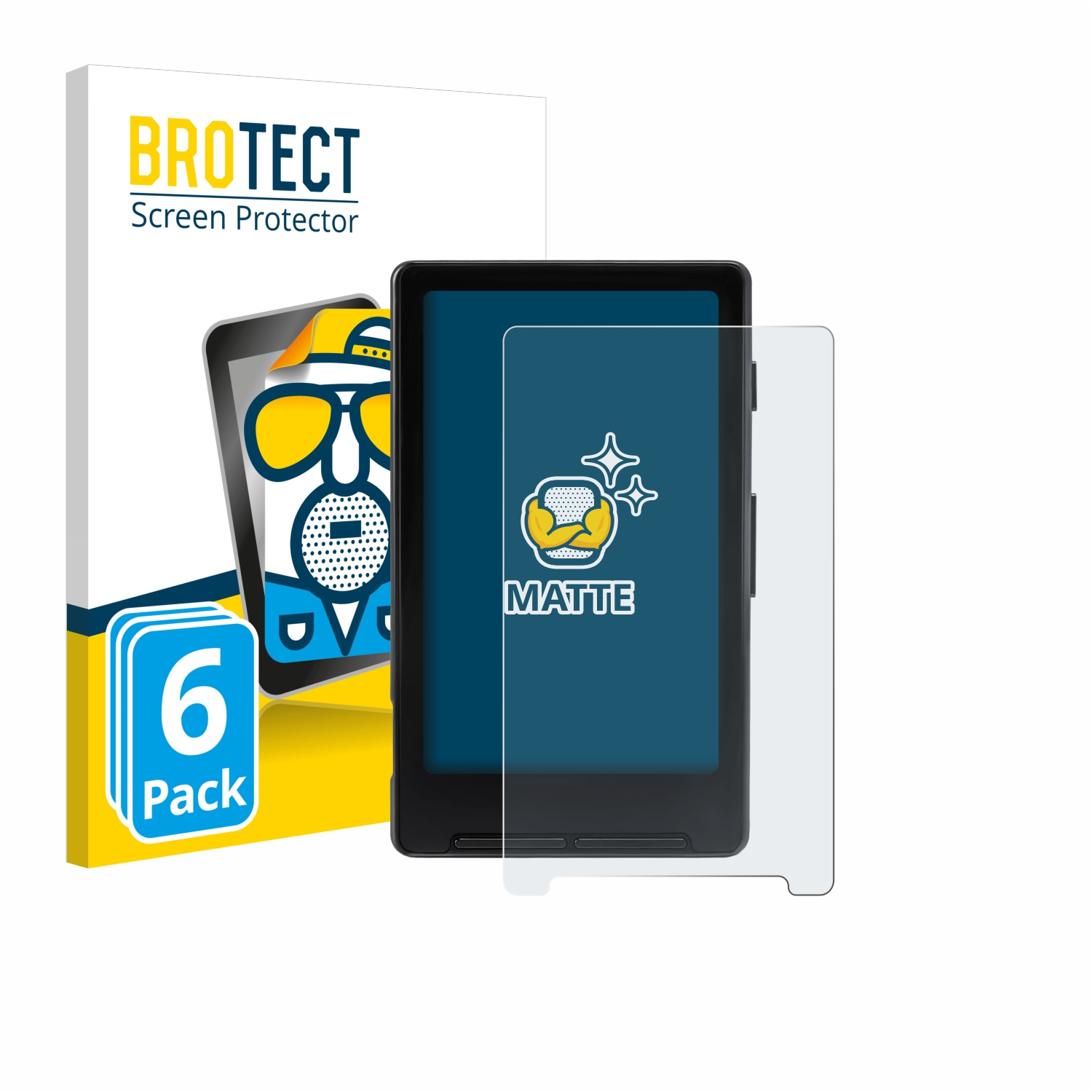 BROTECT Matte Displayschutzfolie, 6er Pack, für E-Reader, mit Schutzhülle.