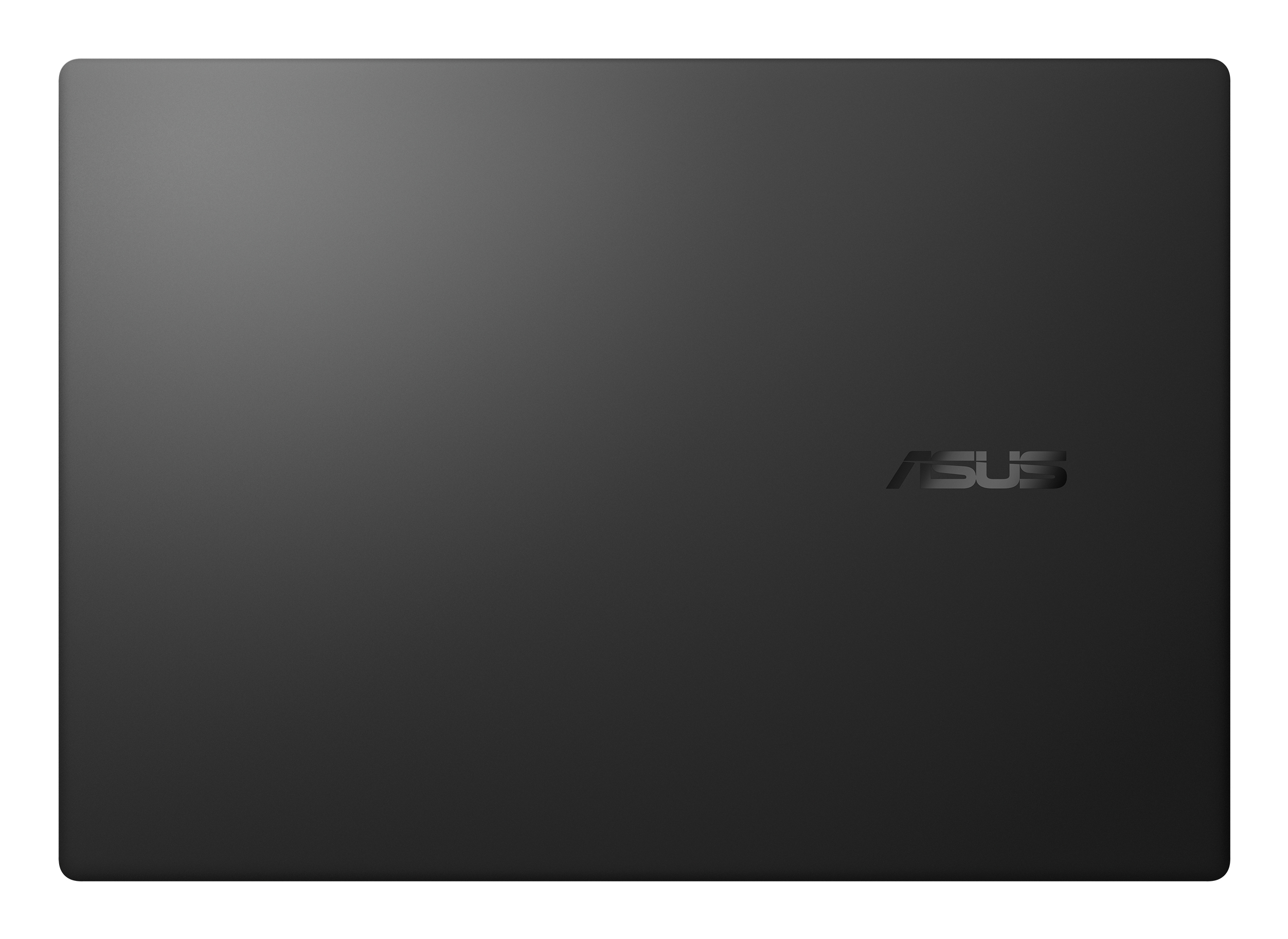 Laptop grigio scuro con logo ASUS.