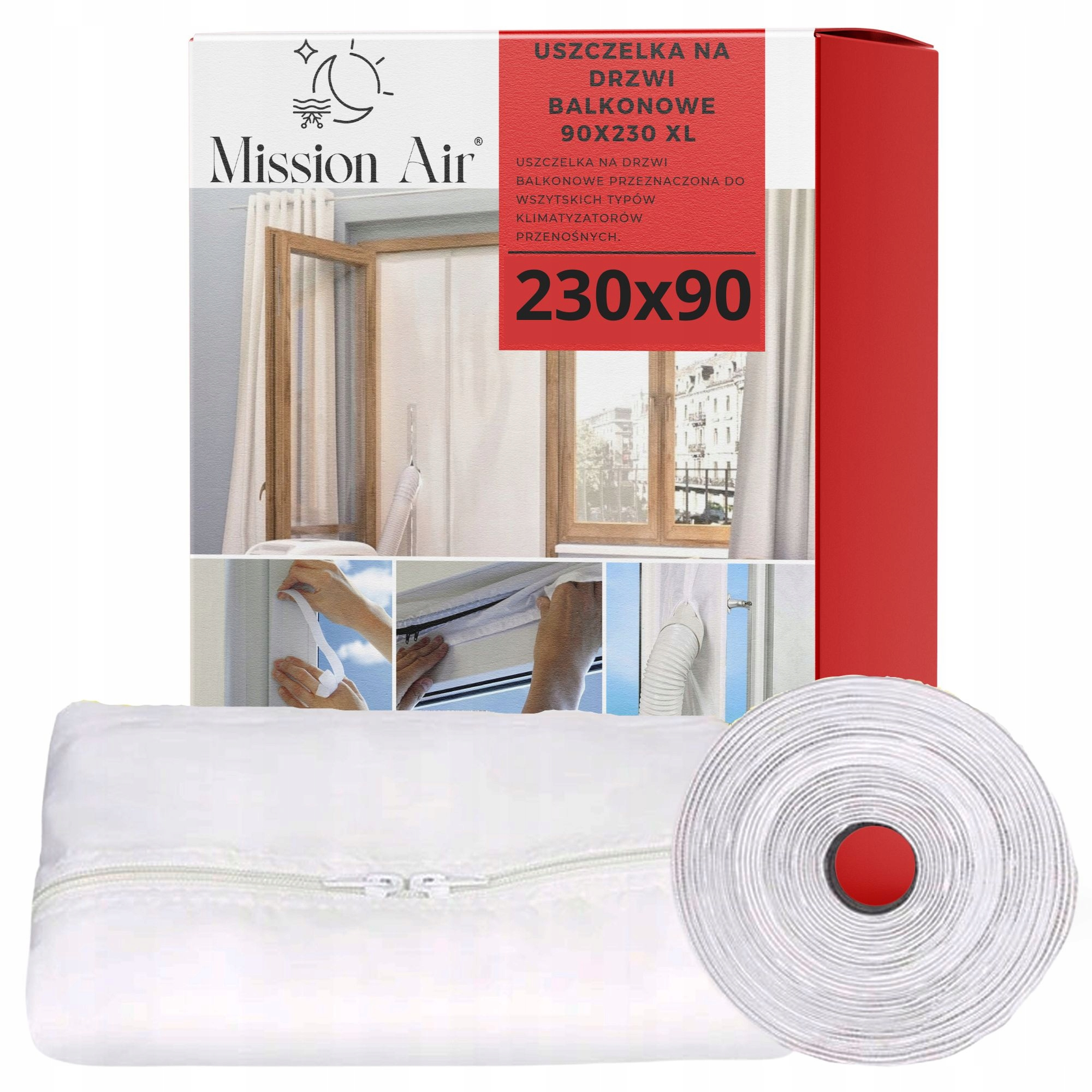 Opakowanie uszczelki drzwi balkonowych do klimatyzatorów, 230x90.