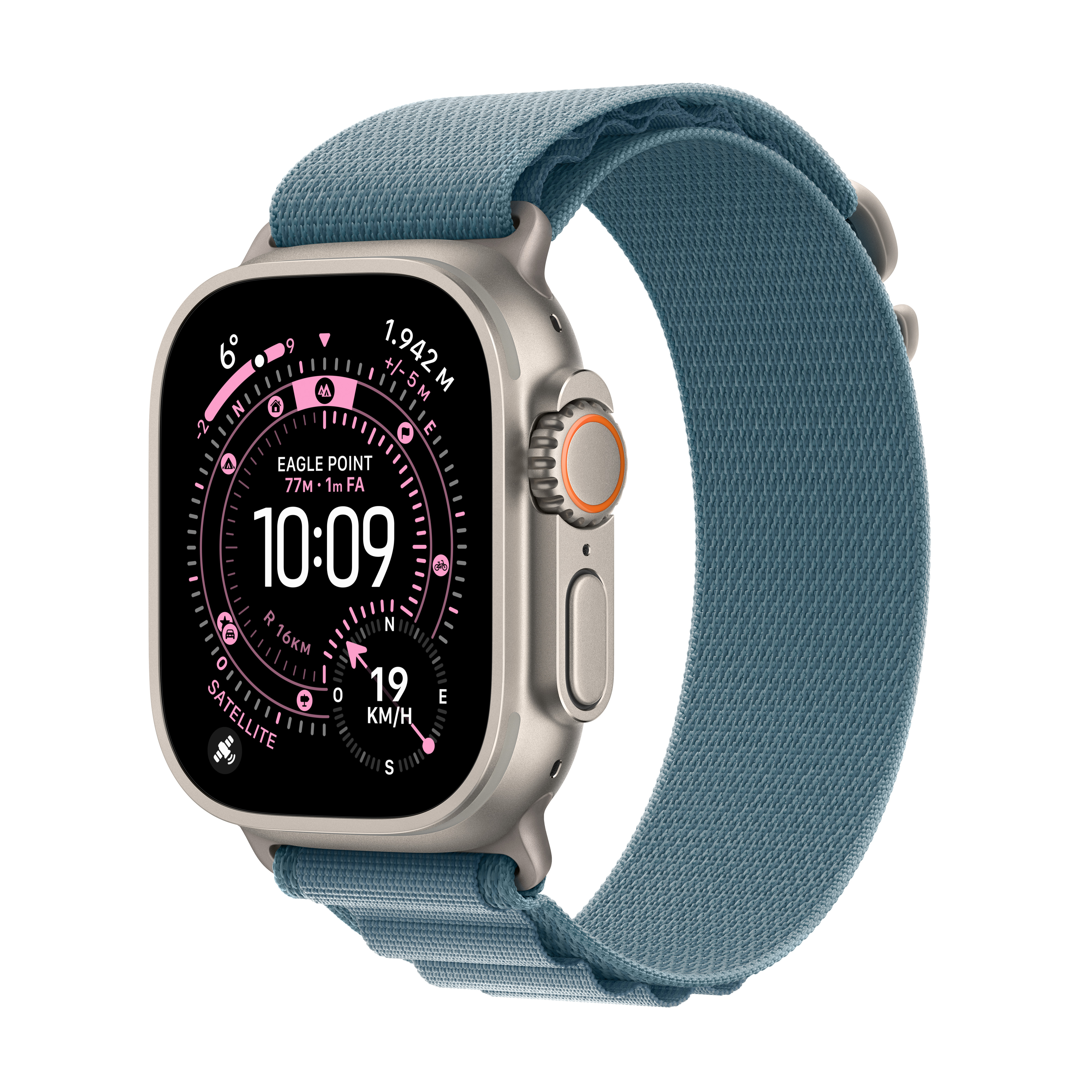 iphone keine vibration Apple Watch Ultra 2 LTE 49mm Titanium Natur Gehäuse mit blauem Trail  Armband