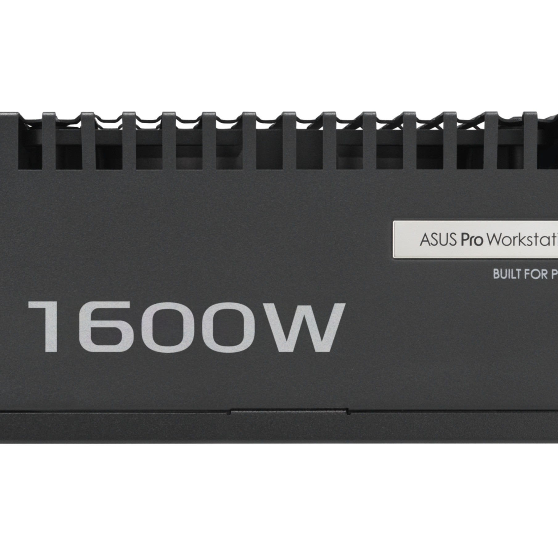 Alimentatore nero con etichetta 1600W e fessure di ventilazione.