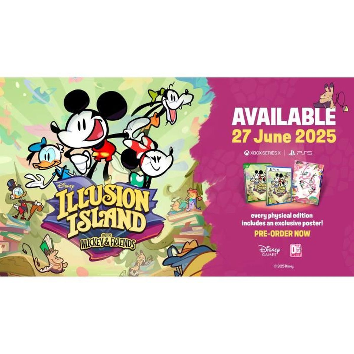 Mickey & Friends su un'isola. Disponibile dal 27 giugno 2025.