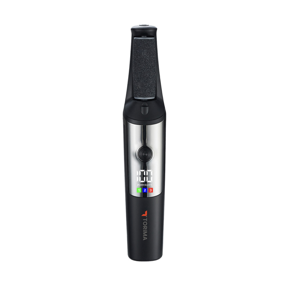 TORIMA BCM-1140T  Şarjlı LCD Ekranlı 3 Başlıklı Su Geçirmez Ayak Bakım Törpüsü Siyah