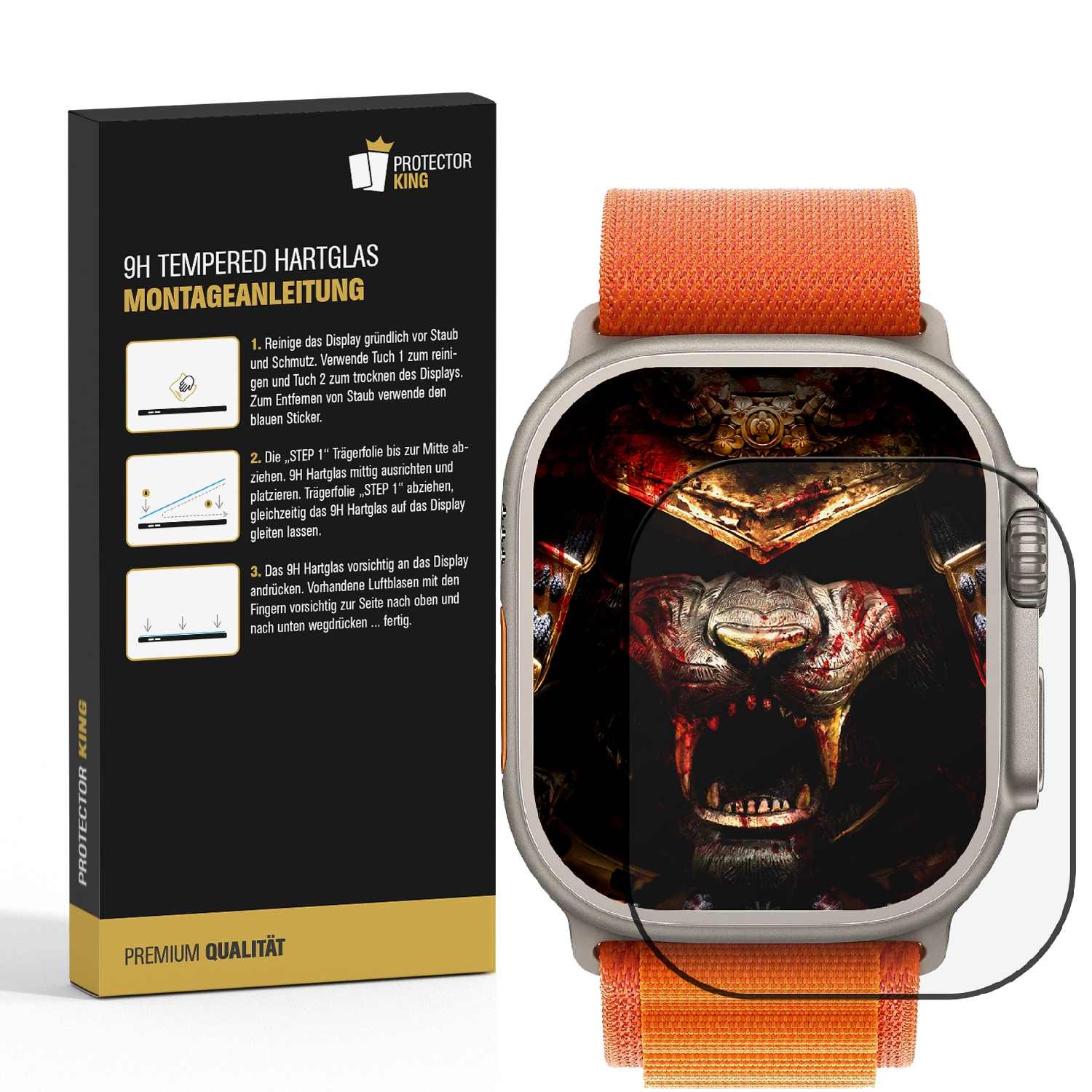 Smartwatch mit Gorillasglas und Montageanleitung