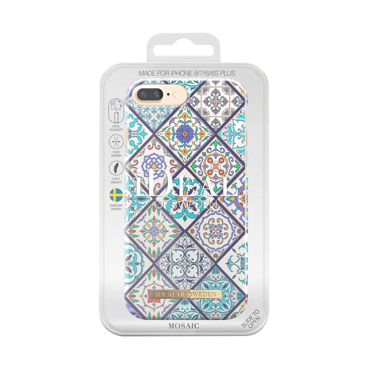 Confezione cover per iPhone 8/7/6/6S Plus, con motivo a mosaico.
