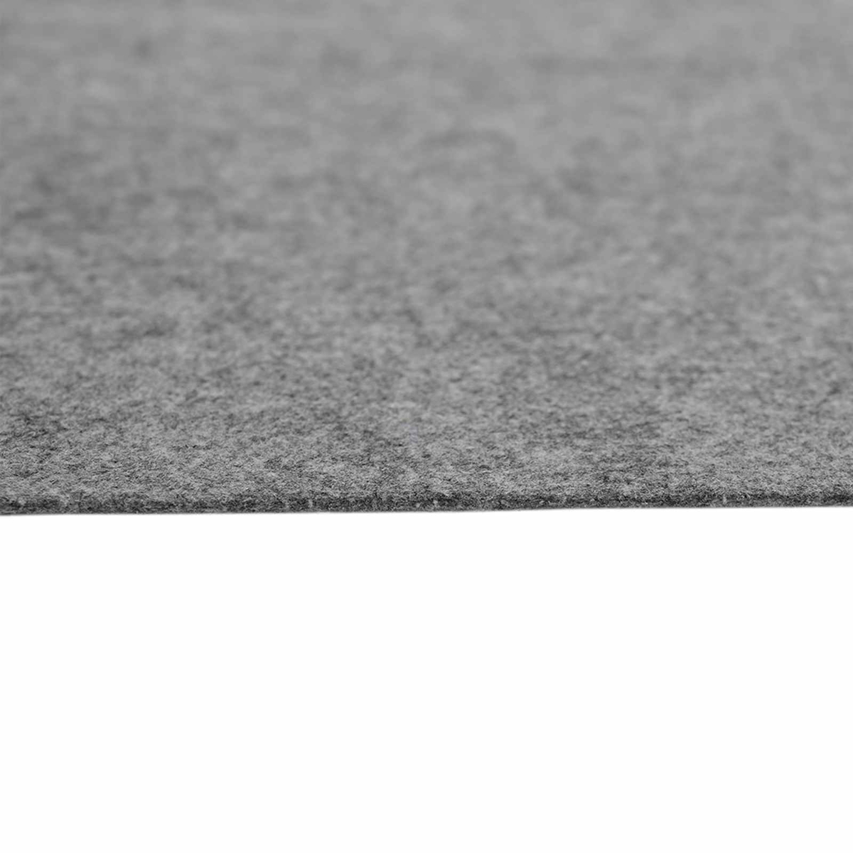 Grauer Teppichboden mit feiner Textur, nahaufnahme.