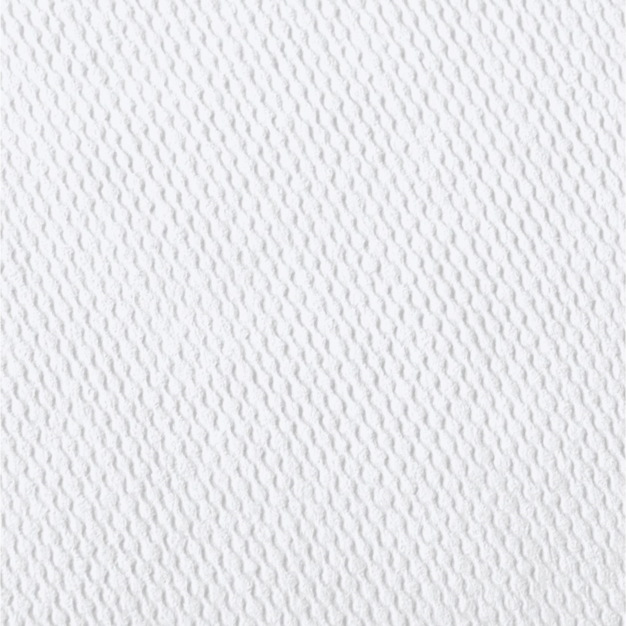 Biała powierzchnia z drobną prążkowaną fakturą.