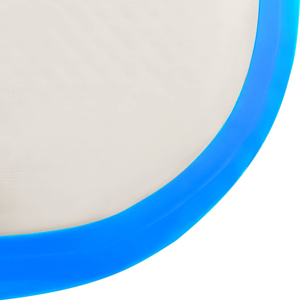 Ein Kreis mit einem blauen Rand auf weißem Hintergrund.