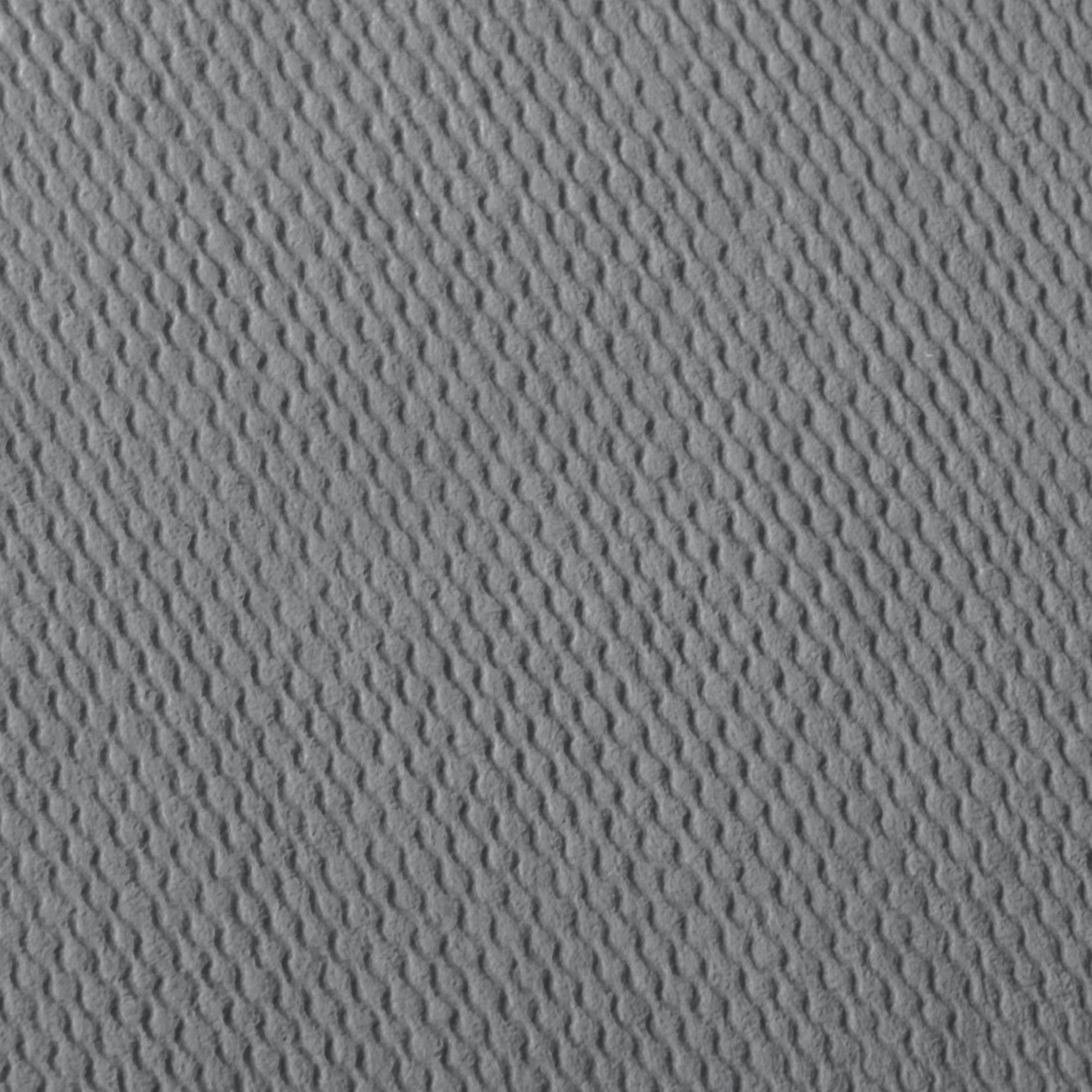 Szara tkanina z drobnymi prążkami biegnącymi po przekątnej.