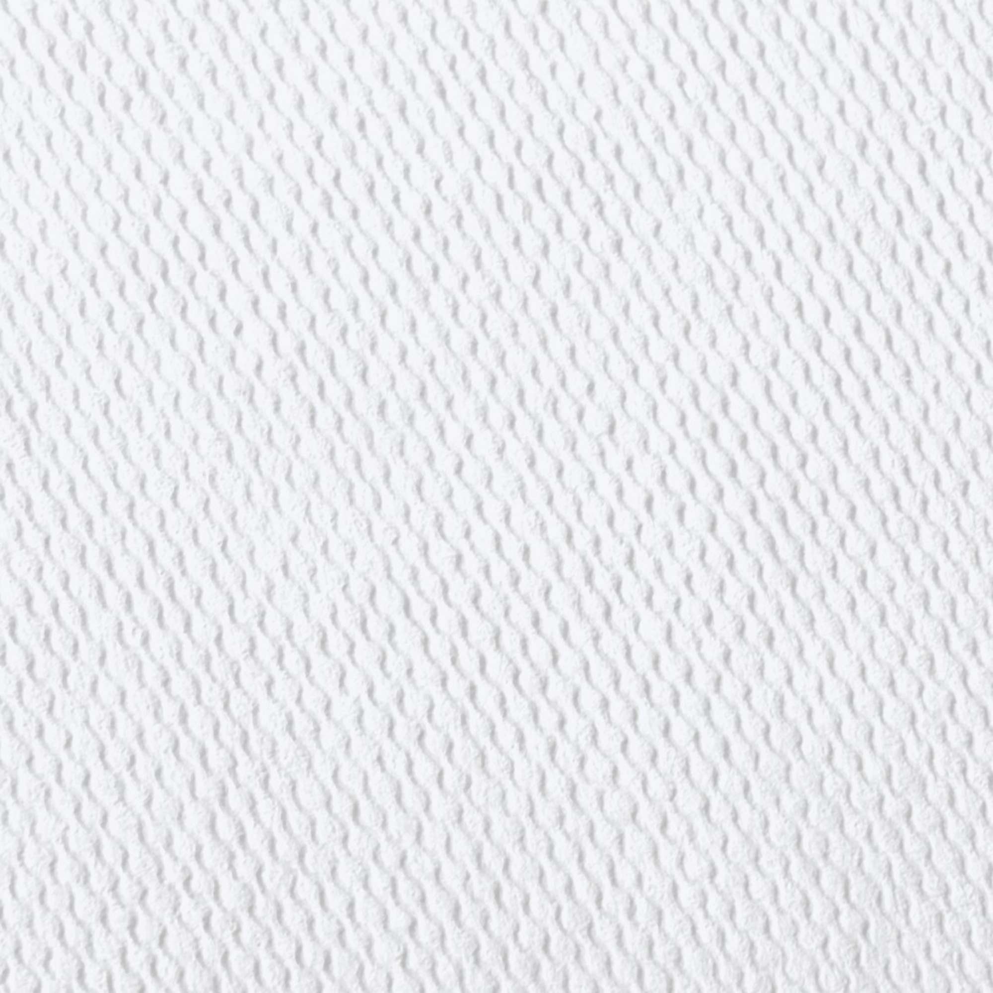 Biała tekstura tkaniny z prążkowanym wzorem biegnącym po przekątnej.