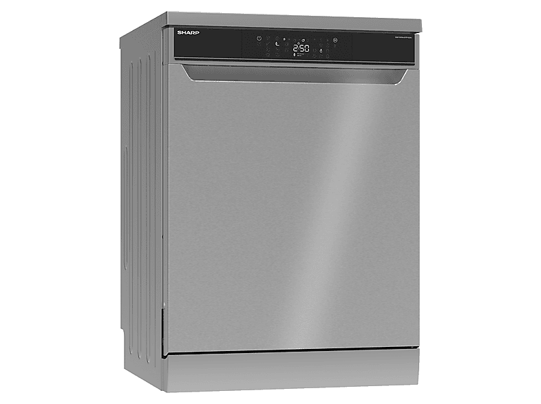 SHARP QW-WNA4YF42AI-DE Geschirrspüler (freistehend (Besteckkorb + Besteckschublade, 59,8 cm breit, 42 dB (A), A)