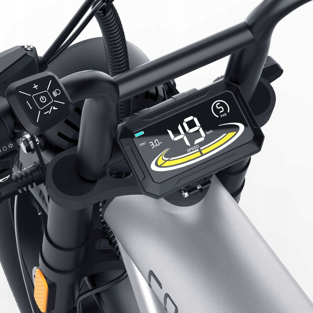 Display digitale bici con velocità 49 km/h e odo 3.0.