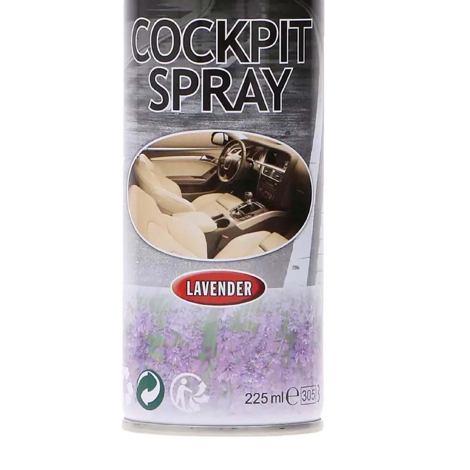 Spray per cruscotto profumo lavanda, interni auto e lavanda immagine.