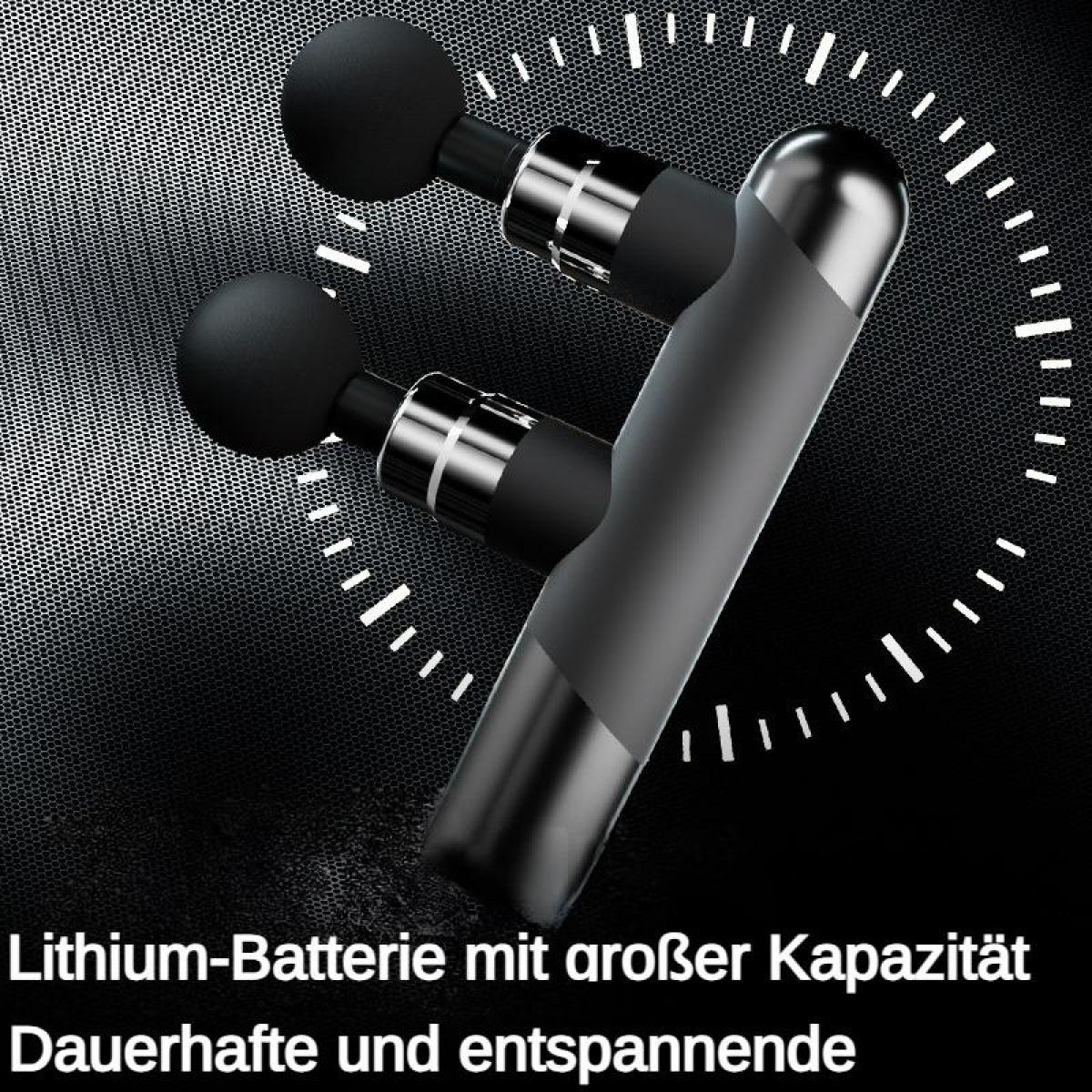 Zwei Massagegeräte mit schwarzen Kugeln auf Metalluntergrund.
