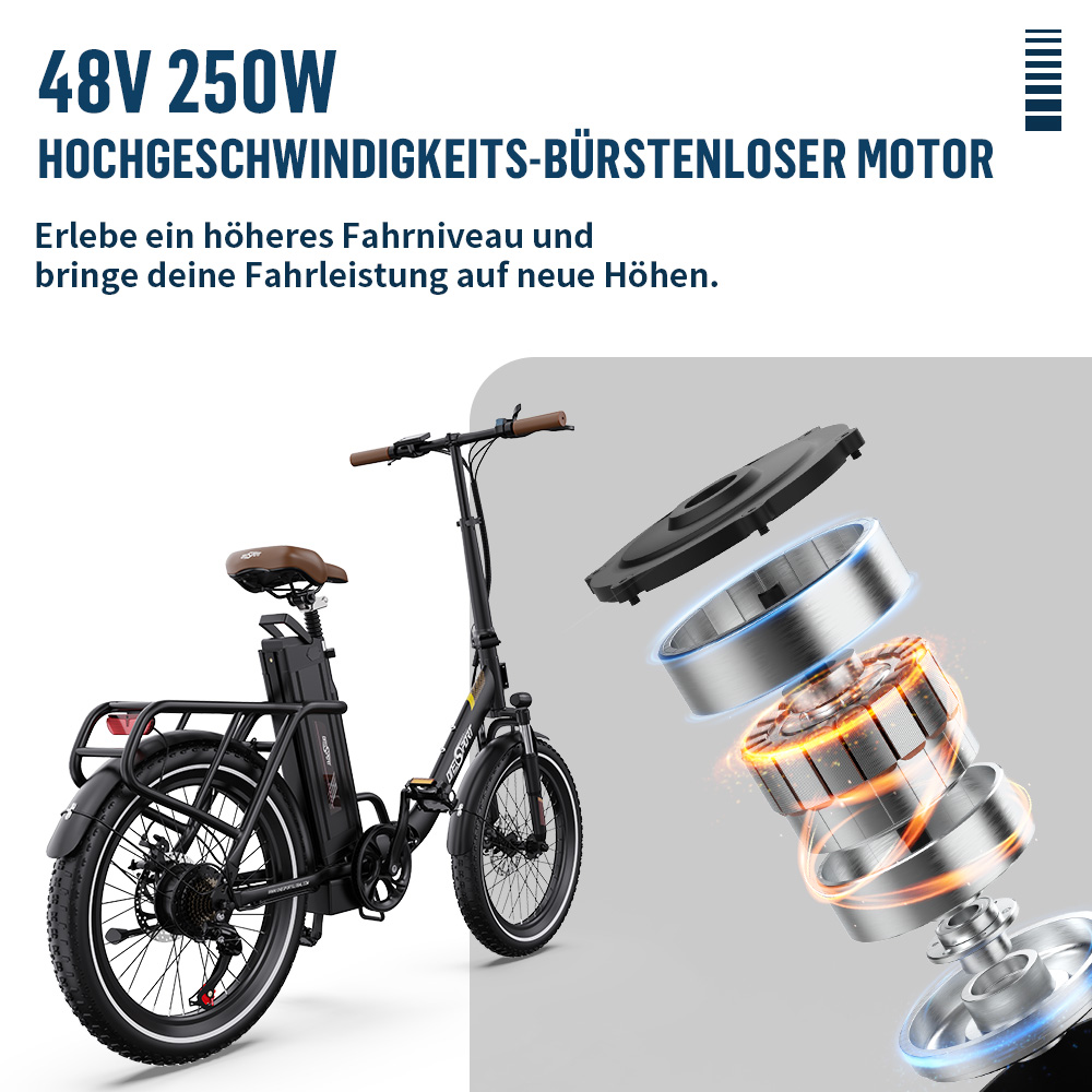 Ein schwarzes E-Bike mit detaillierter Darstellung des Motors.