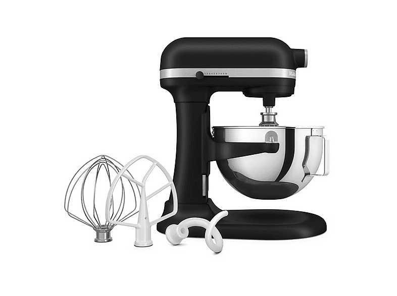 KITCHENAID 5KSM55SXXEBM Küchenmaschine MATT SCHWARZ (Rührschüsselkapazität: 5,2 l, 375 Watt)