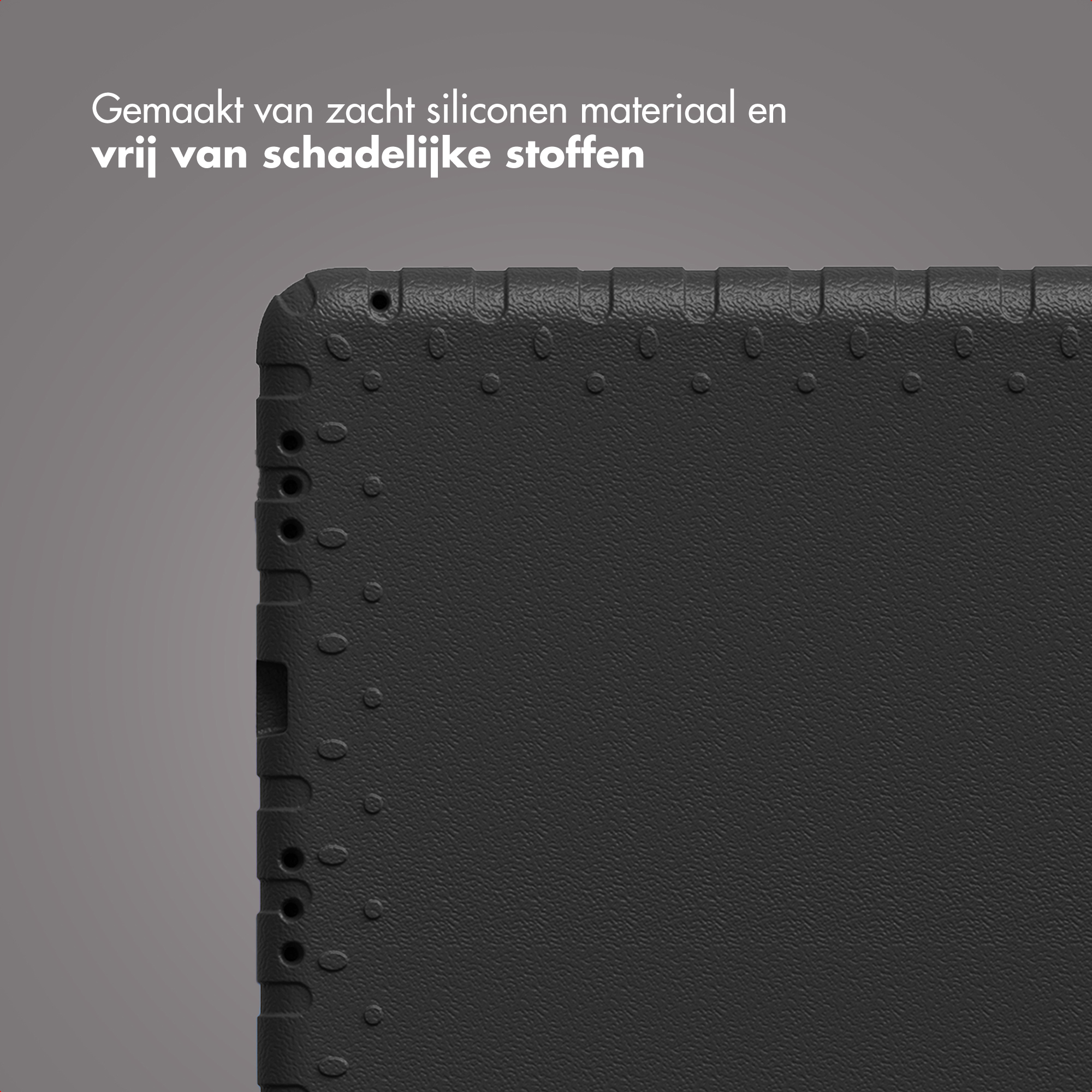 Black silicone phone case with textured bumps and button cutouts.