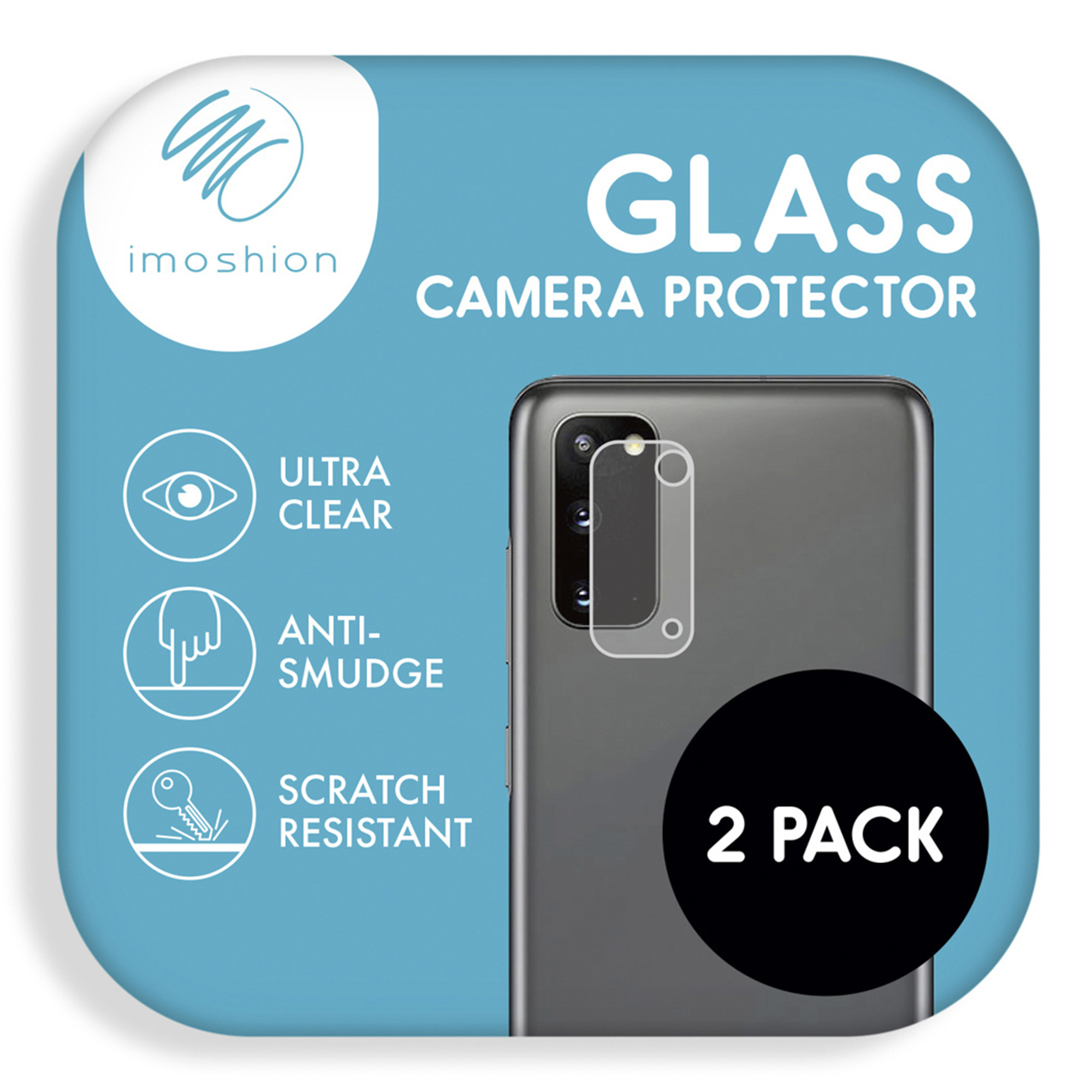 Protecteur d'objectif en verre pour smartphone, lot de 2.