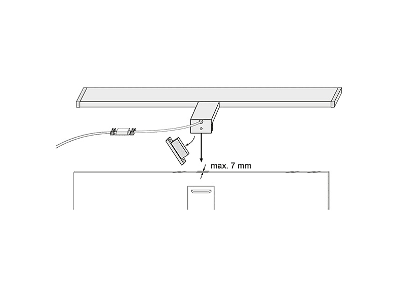 SEBSON® LED Spiegellamp 60cm, Wand Montage, Badkamer Verlichting IP44