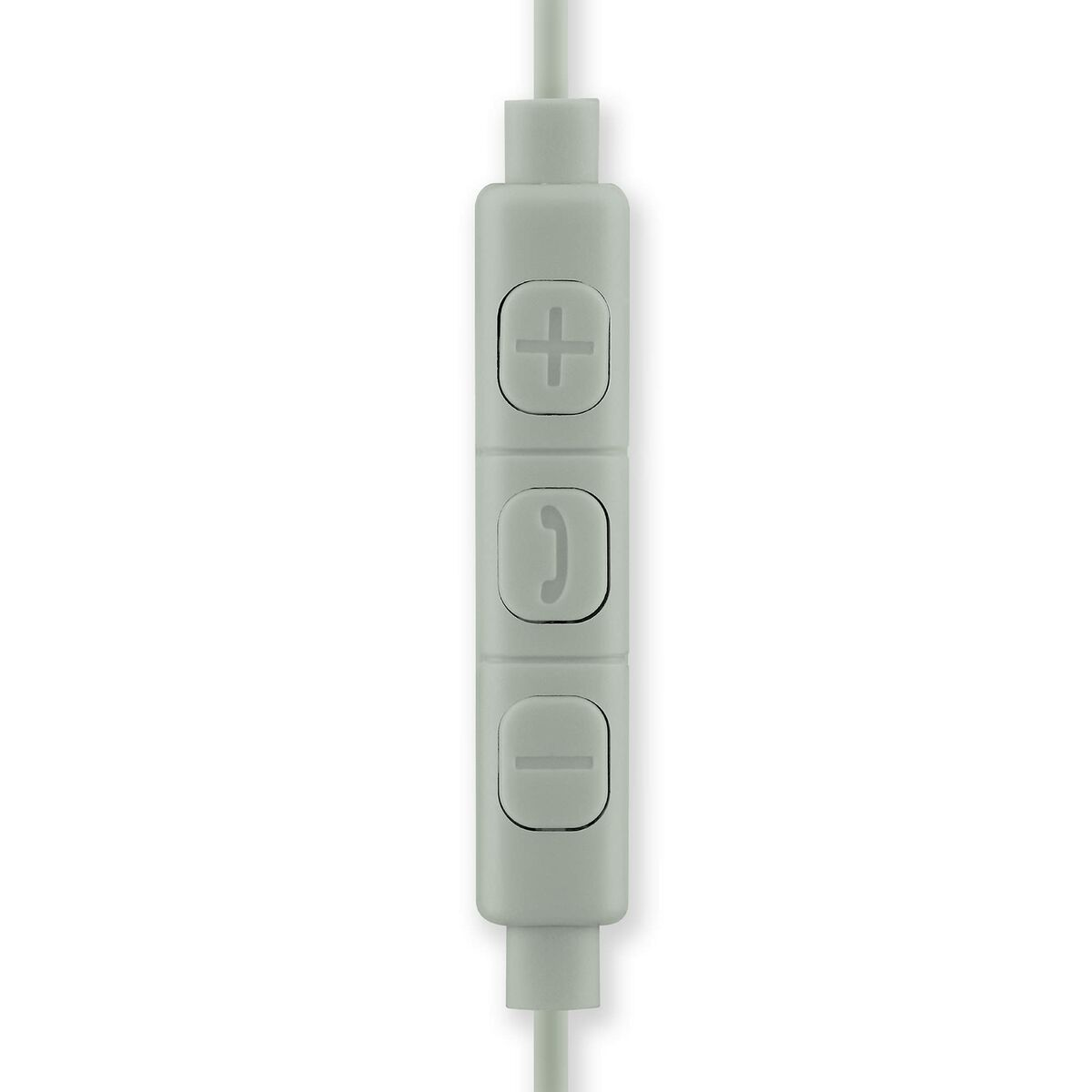 Controller in linea grigio con pulsanti più, telefono e meno.