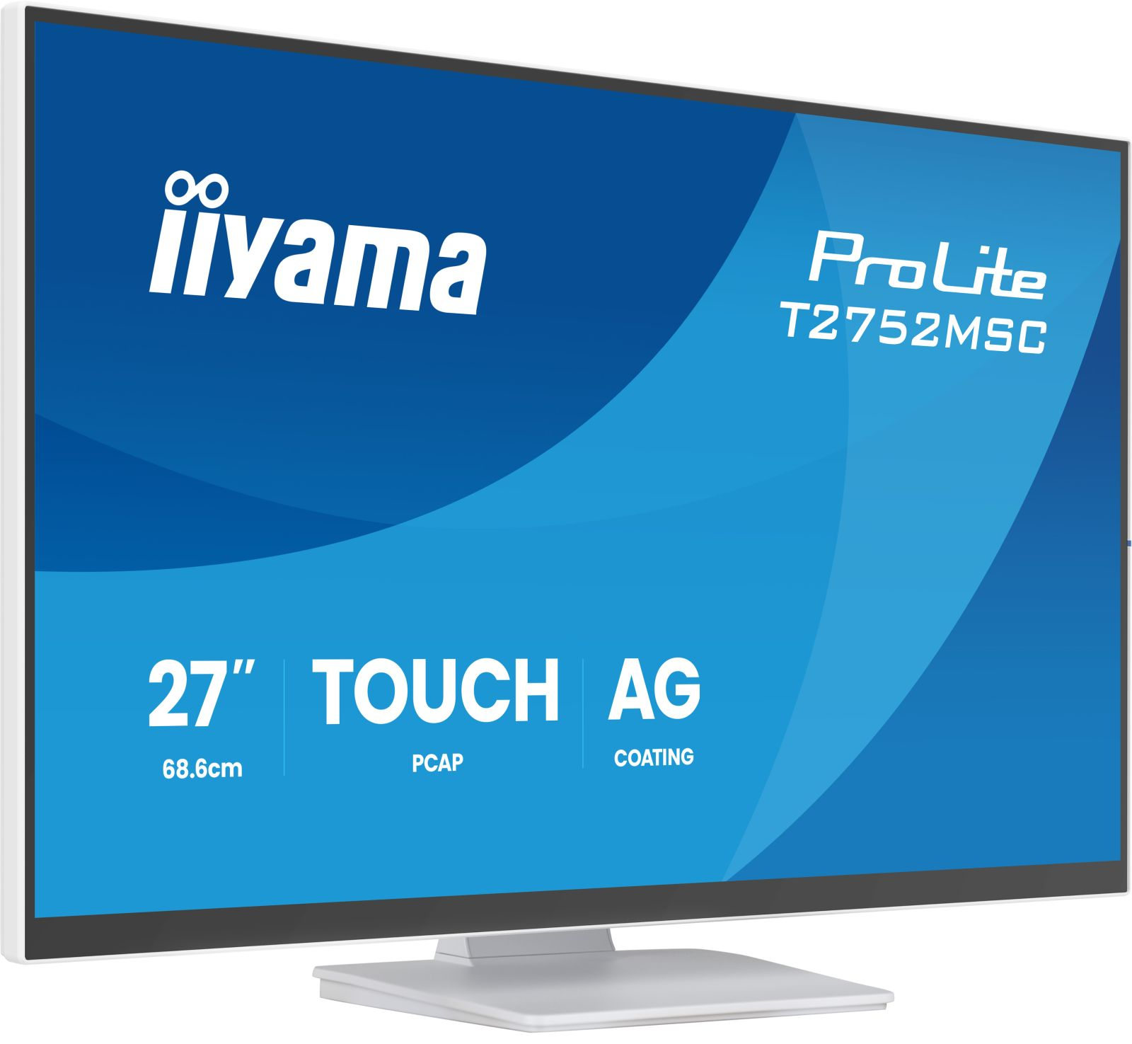27-calowy monitor dotykowy z logo iiyama ProLite T2752MSC.
