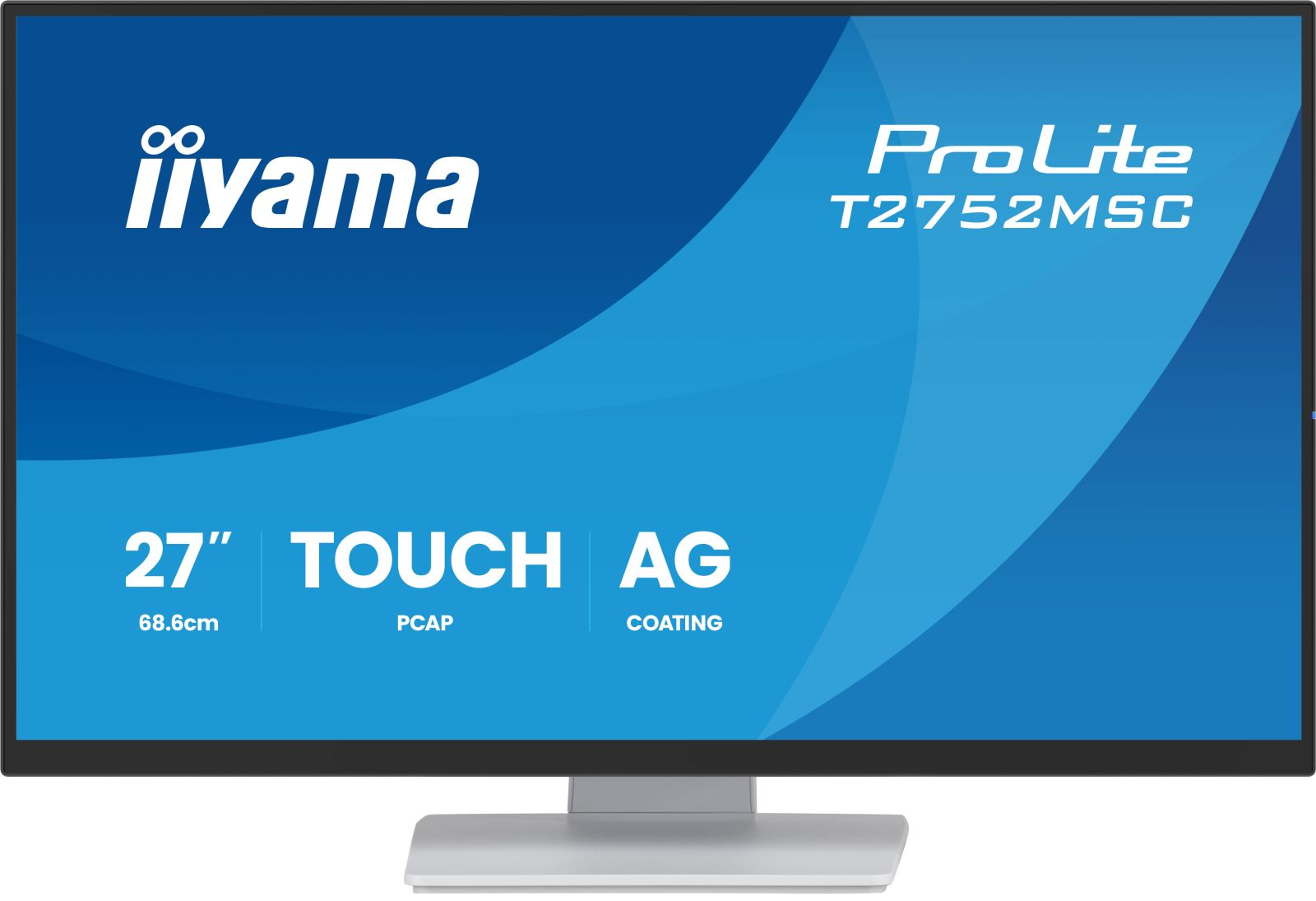 Ekran dotykowy Iiyama ProLite T2752M5C 27 cali z technologią PCAP.