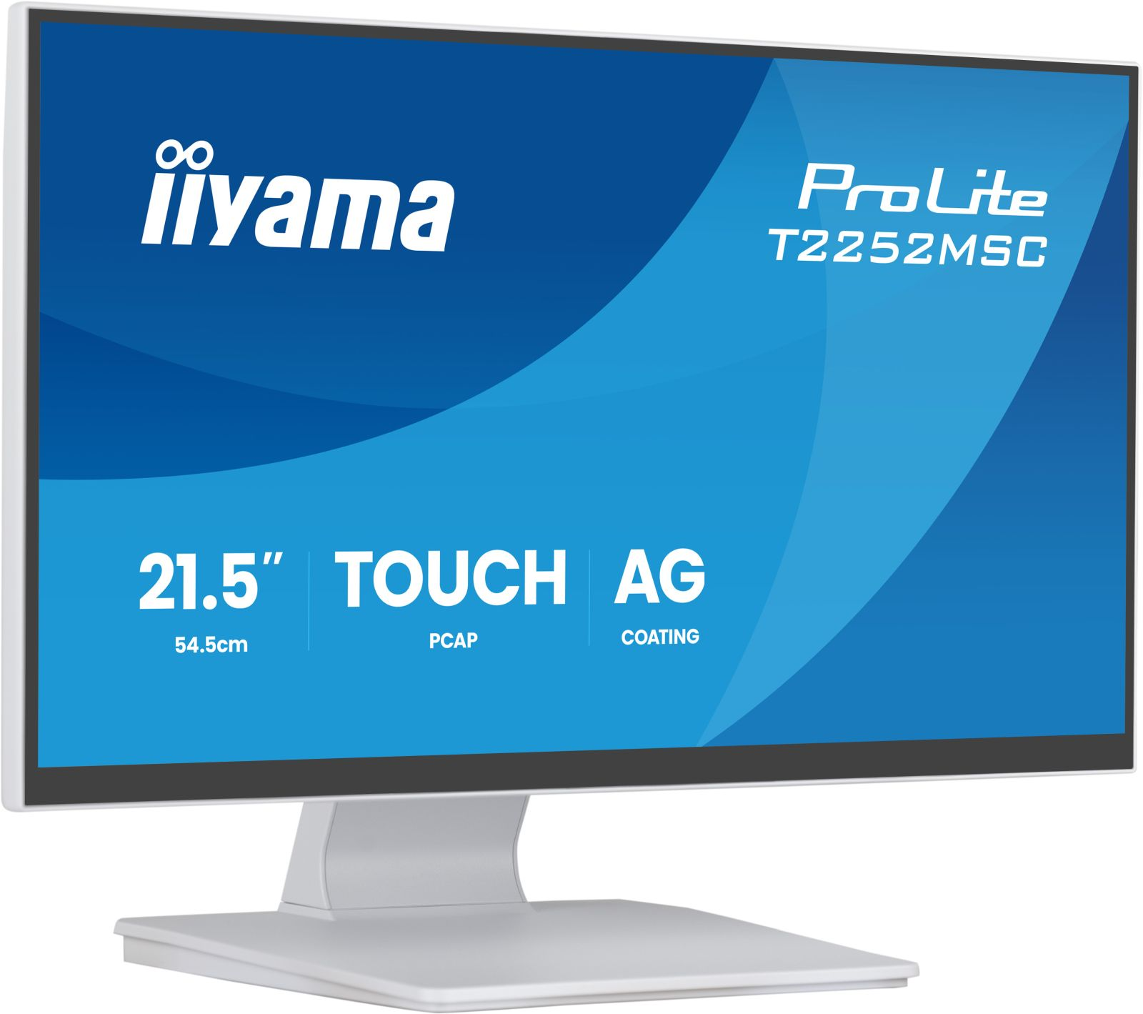Monitor Iiyama ProLite: 21,5 cala, ekran dotykowy, PCAP, powłoka AG.