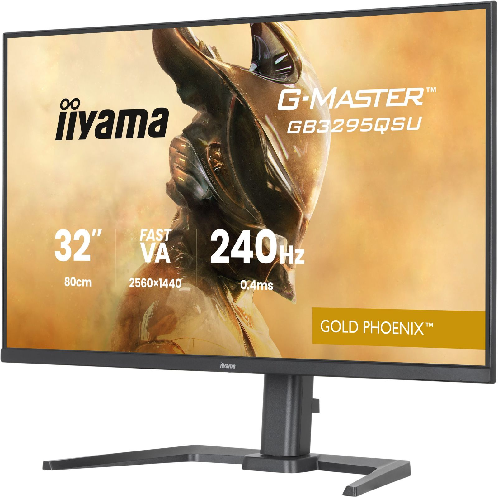 32-calowy monitor gamingowy iiyama z 240Hz, rozdzielczością 2560x1440 i Gold Phoenix.