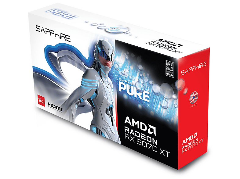 SAPPHIRE Pure 256 Bit GDDR6 Radeon™ RX 9070 XT 16 GB Ekran Kartı