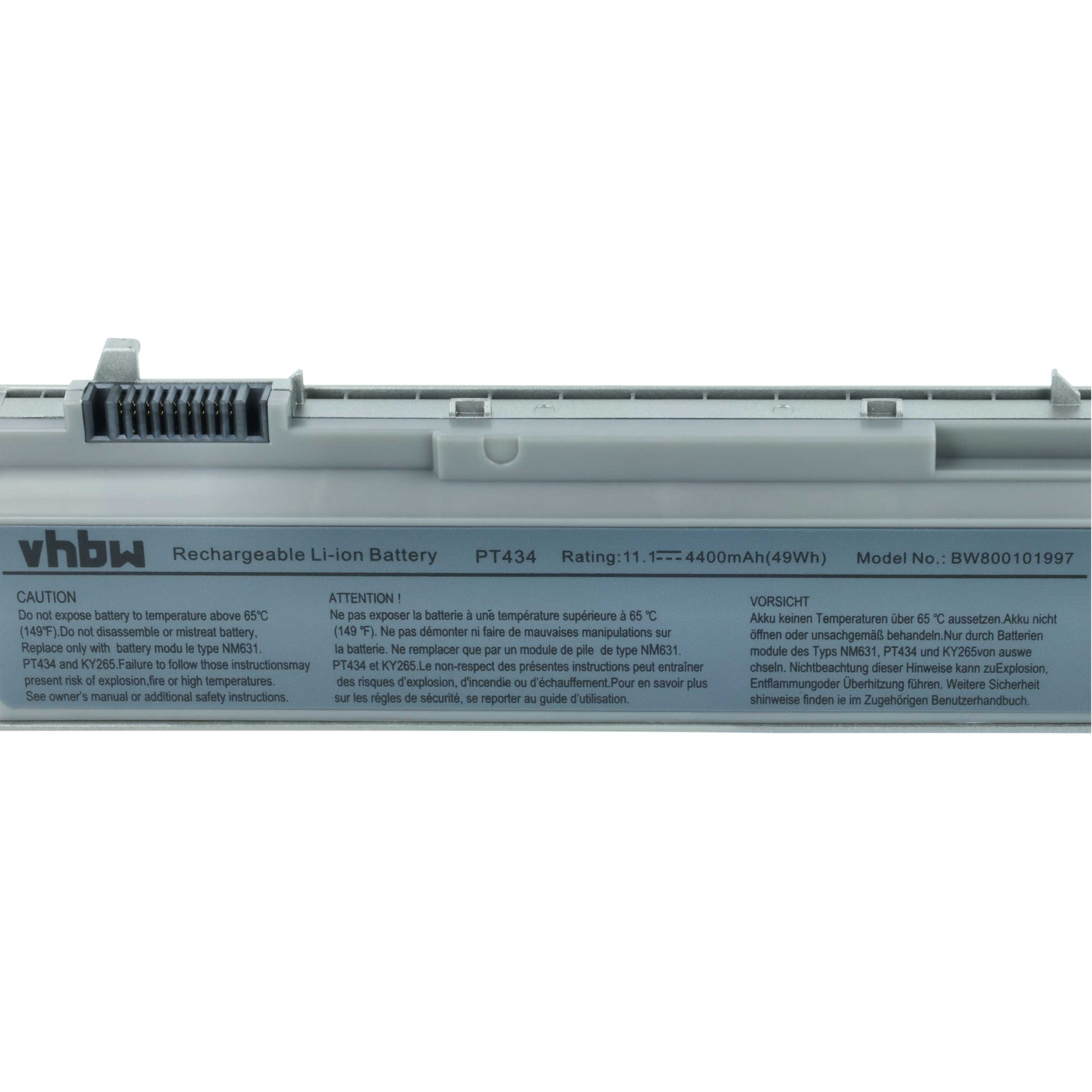 Grauer Laptop-Akku mit Anschluss. Vhbv, PT434, 4400mAh.