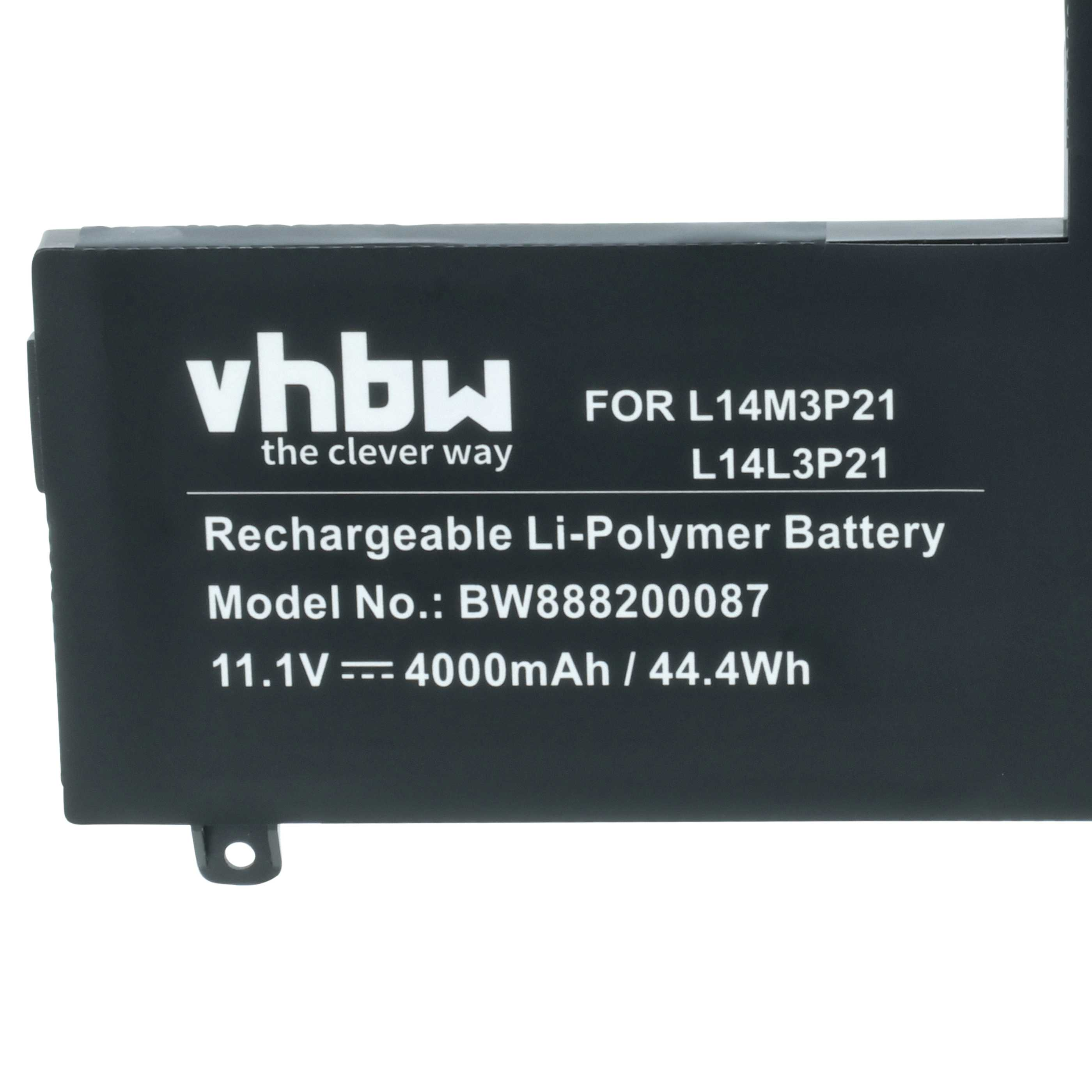 Schwarzer Akku mit weißer Schrift: VHBW, Li-Polymer, 11.1V, 4000mAh.