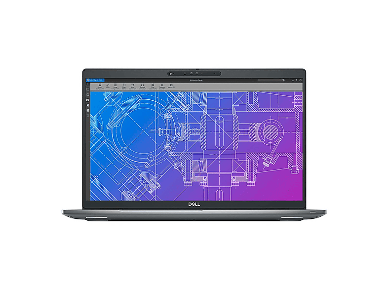 DELL Precision 3570, Notebook, mit 15,6 Zoll Display, Intel® Core™ i7, 32 GB RAM, 512 GB SSD, NVIDIA Quadro T550, Grau, Windows 11 Pro